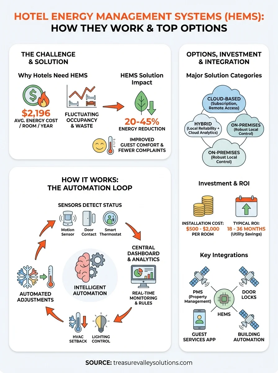 hotel energy management systems infographic